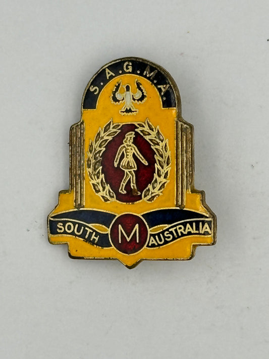 Vintage 1977 S.A.G.M.A South Australia Girls Marching Association badge