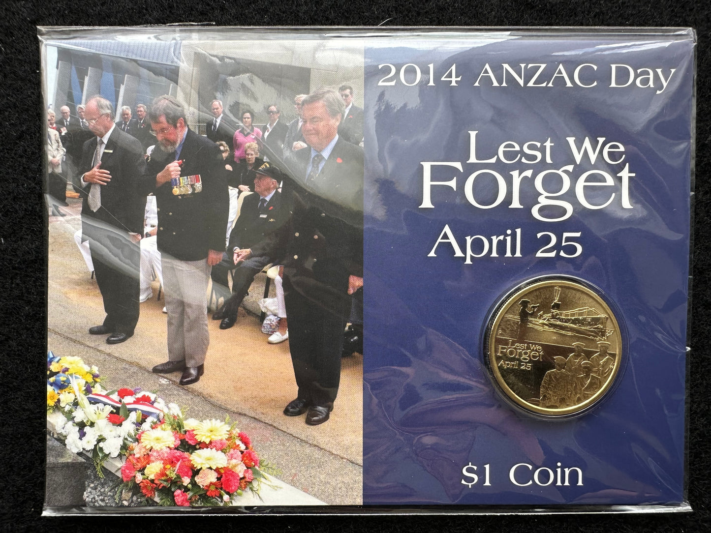 2014 $1 Lest We Forget ANZACS