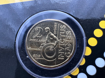 2018 $2 Invictus Games Al-Br Uncirculated Coin in Limited Edition Card