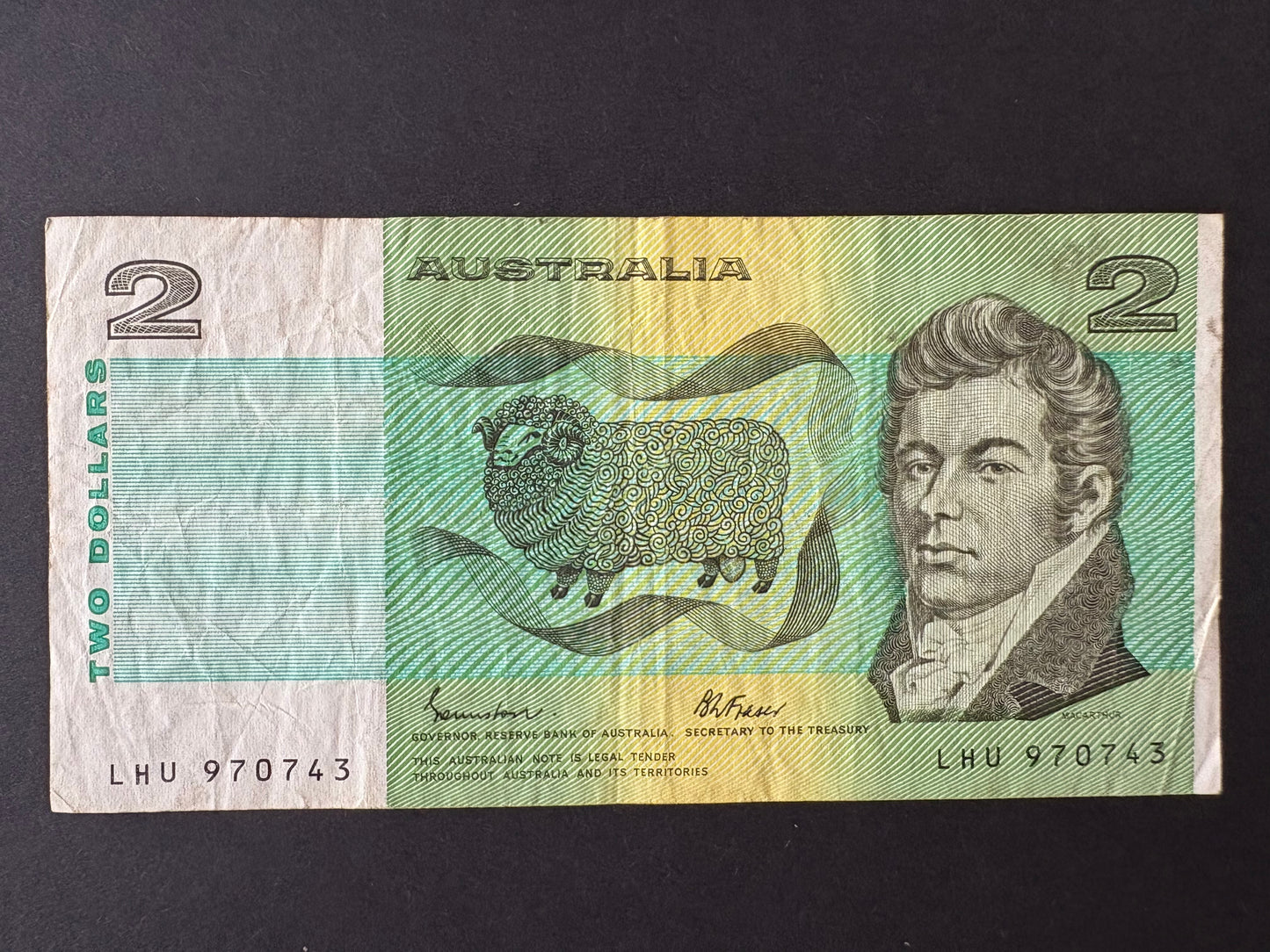 1985 $2 Australia Paper Banknote - Johnston Fraser