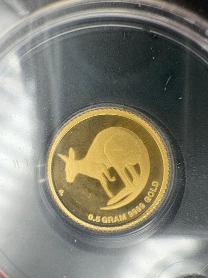 2011-2024 Collector Set of 14 Miniature Kangaroo Series 0.5 gram Gold $2 coin