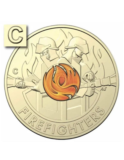 2020 Australia’s Brave Firefighter $2 'C' Mintmark Coin