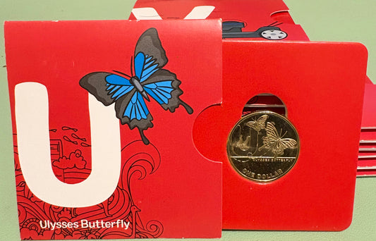 2021 $1 The Great Aussie Coin Hunt 2 - U for Ulysses Butterfly
