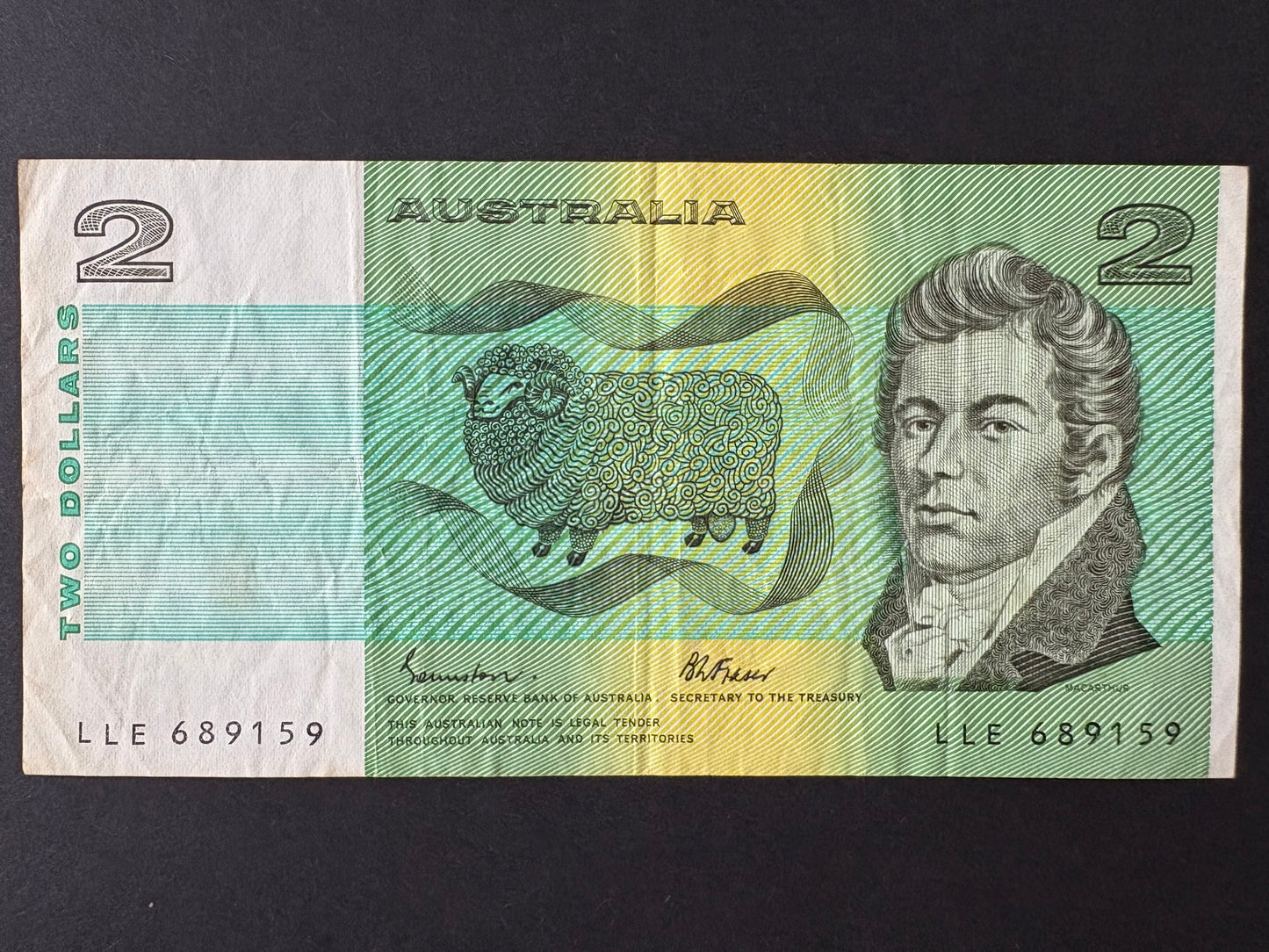 1985 $2 Australia Paper Banknote - Johnston Fraser