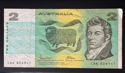 1985 $2 Australia Paper Banknote - Johnston Fraser