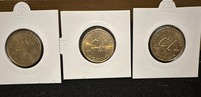 2001 Centenary of Federation AUSTRALIA - 50 cent & $1 dollar coins- CIRCULATED