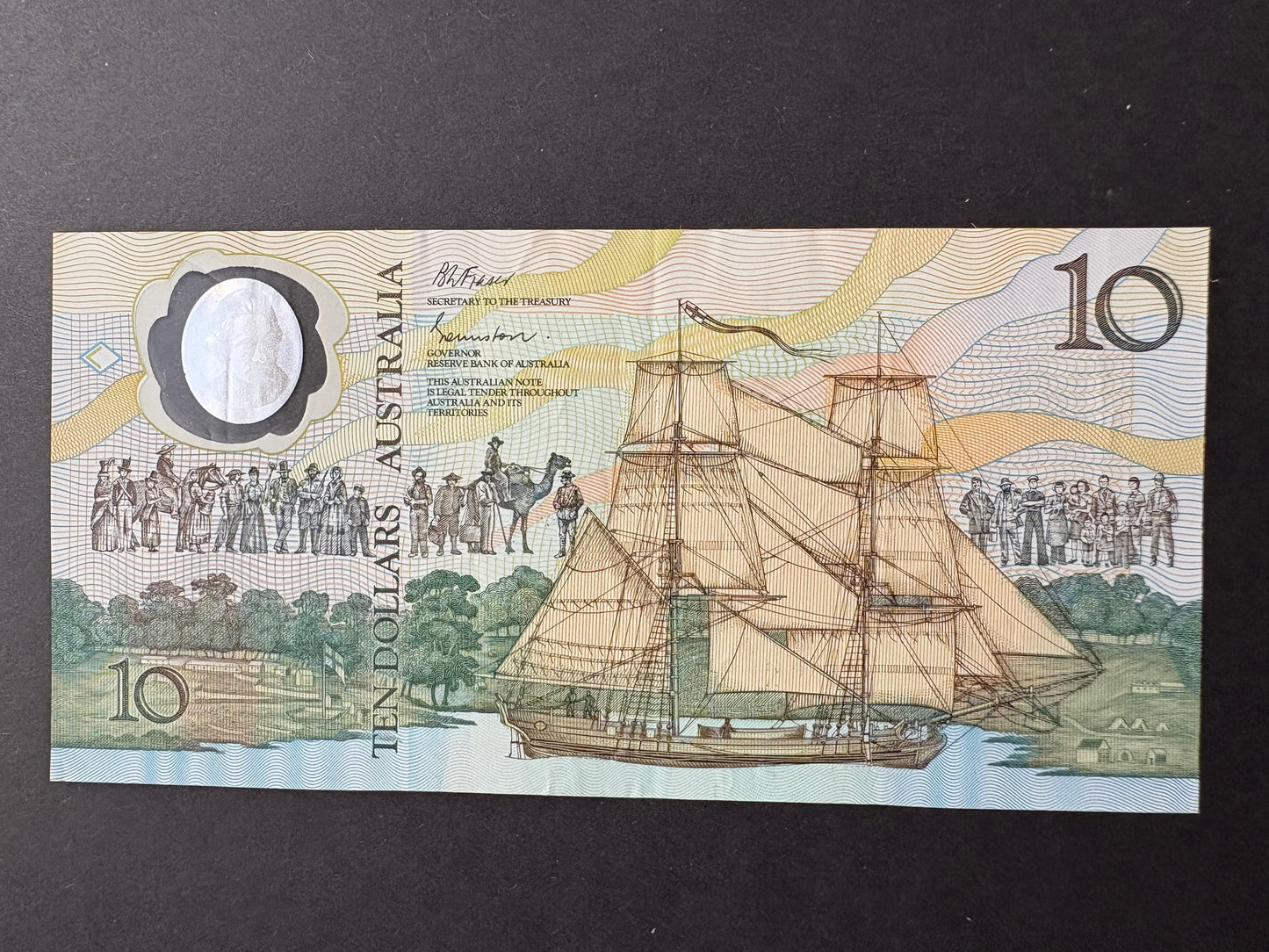 1988 $10 Australian Bicentennial Polymer Banknote - Johnston Fraser AB 29084357