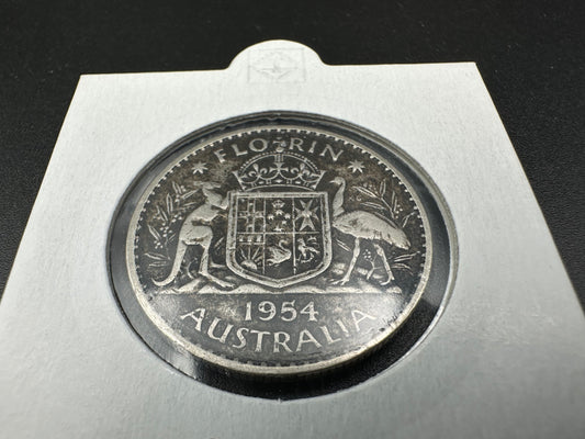 1954 COA Florin - 50% Silver
