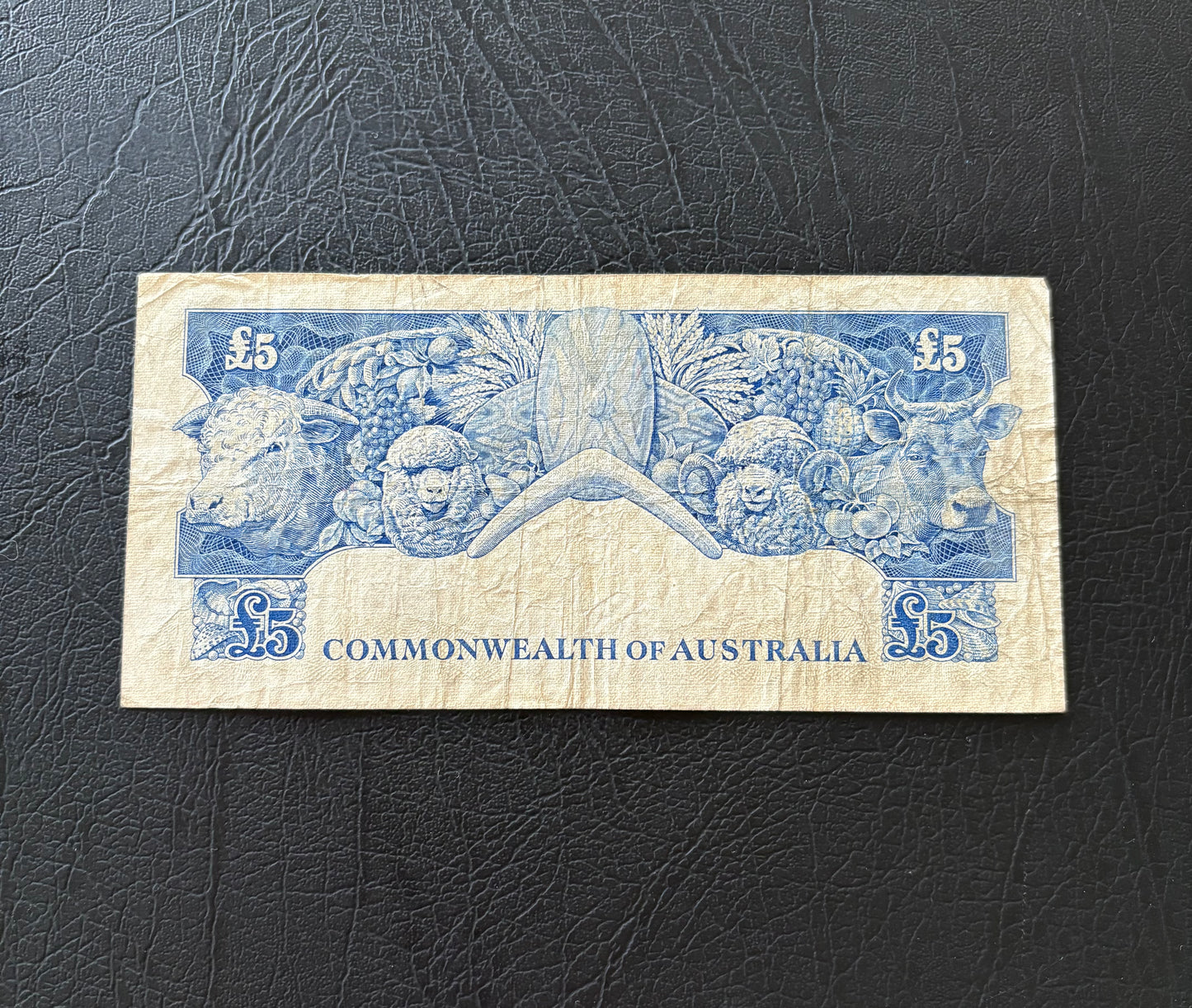 1954 Australian Five Pound Banknote - Coombs Wilson TA37 104941