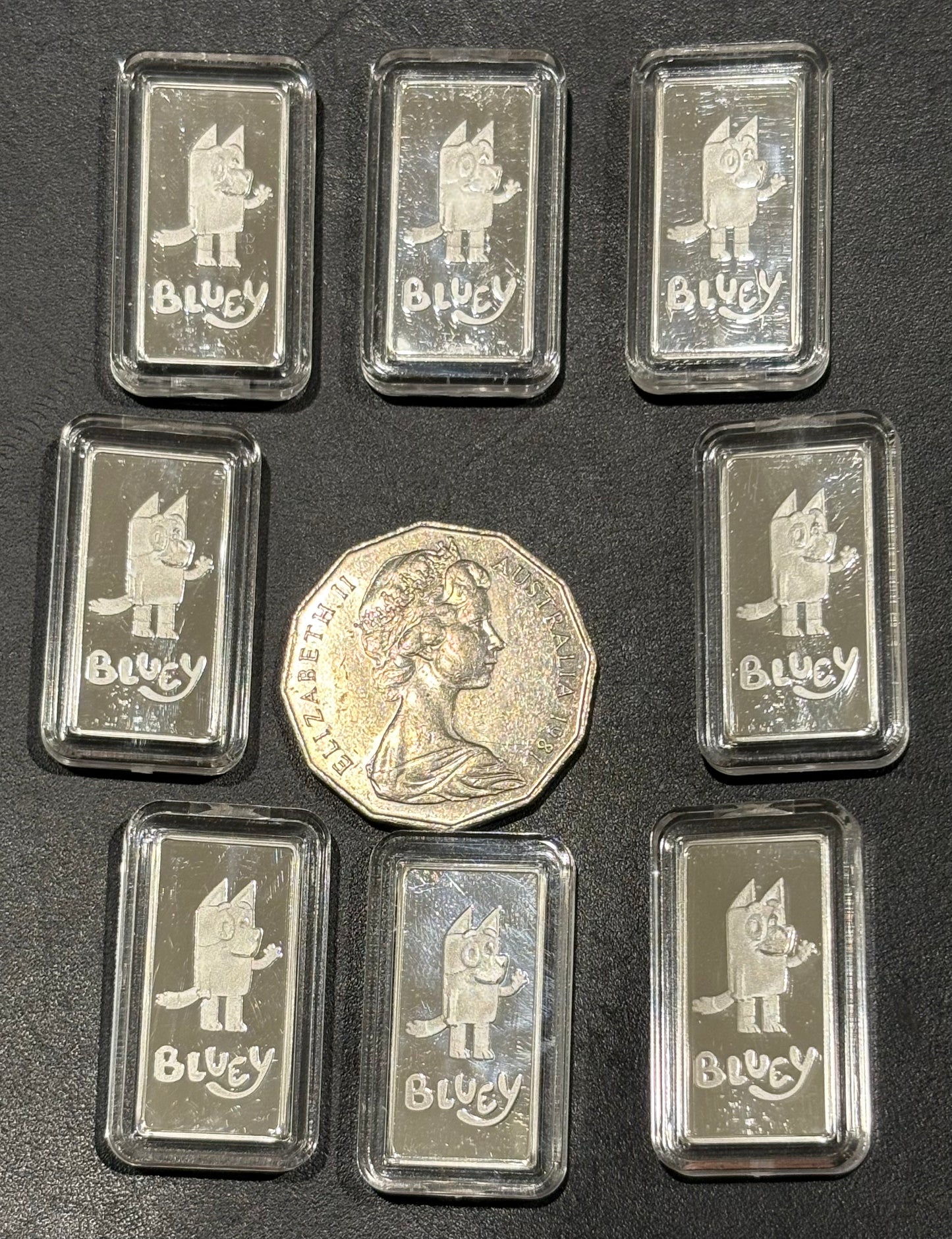 Bluey 5 gram Silver Rectangular Bar