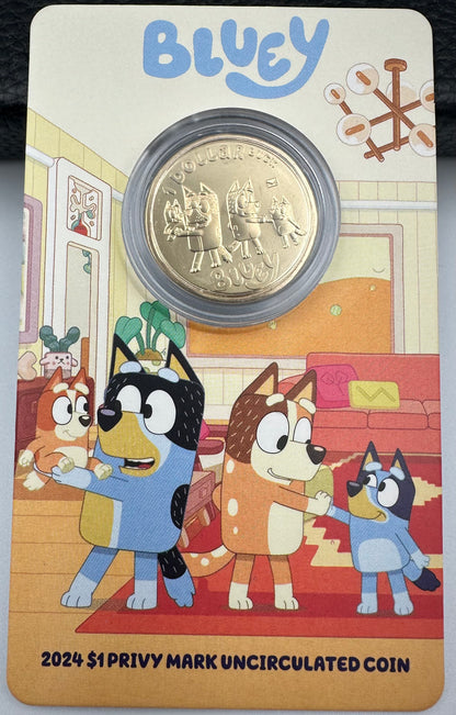 2024 Bluey Dollarbucks $1 Privy Mark Coin-in-Card – The Heelers