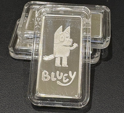 Bluey 5 gram Silver Rectangular Bar