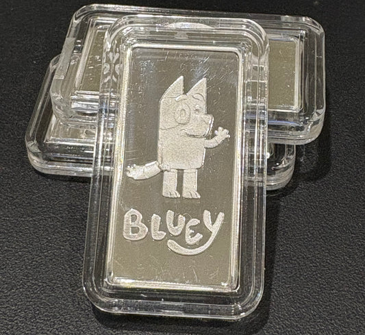 Bluey 5 gram Silver Rectangular Bar