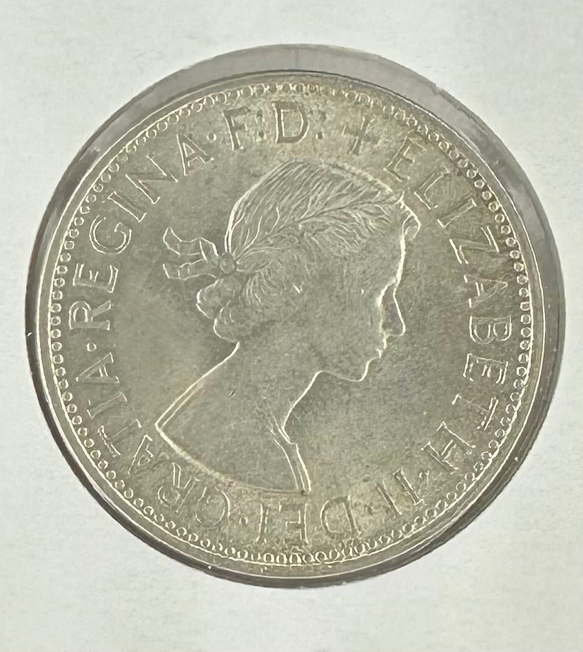 1954 Royal Visit Australian Florin - 50% Silver