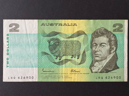 1985 $2 Australia Paper Banknote - Johnston Fraser