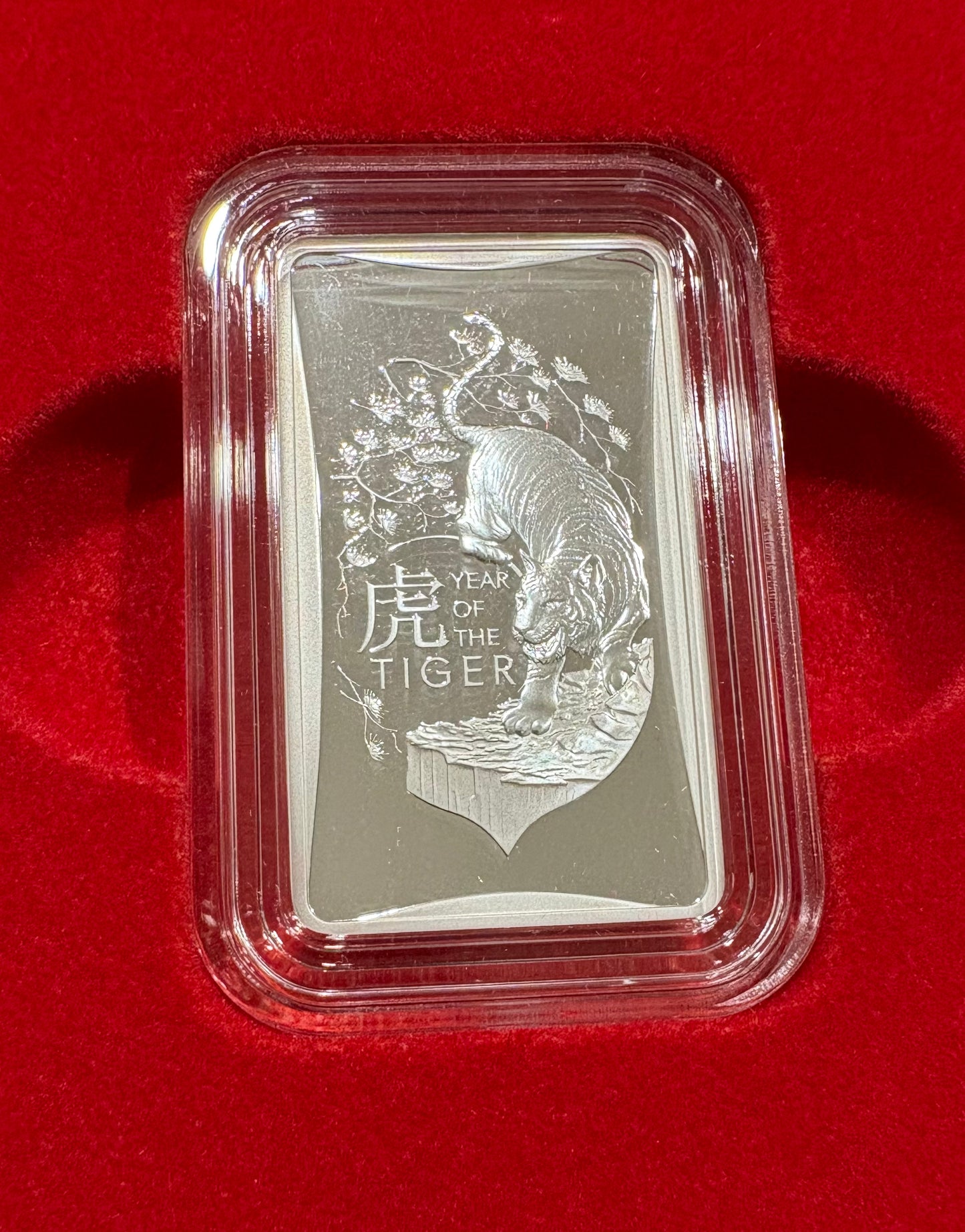2022 Lunar Year of the Tiger – $1 1/2 oz Fine Silver Ingot (99.99% Pure Silver)