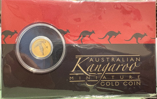 2012 $2 Australian Kangaroo Miniature Gold coin .5 grams