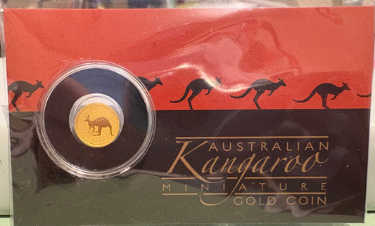 2019 $2 Australian Kangaroo Miniature Gold coin .5 grams