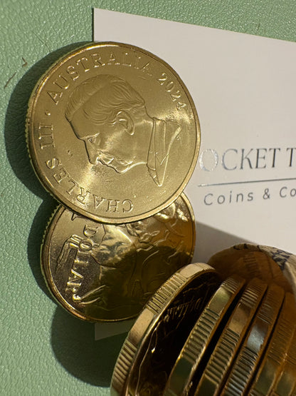 2024 $1 dollar King Charles Uncirculated coin from RAM roll
