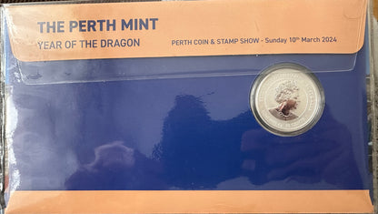 2024 Perth Coin Show PNCs - The Perth Mint Year of the Dragon - Number 078/300