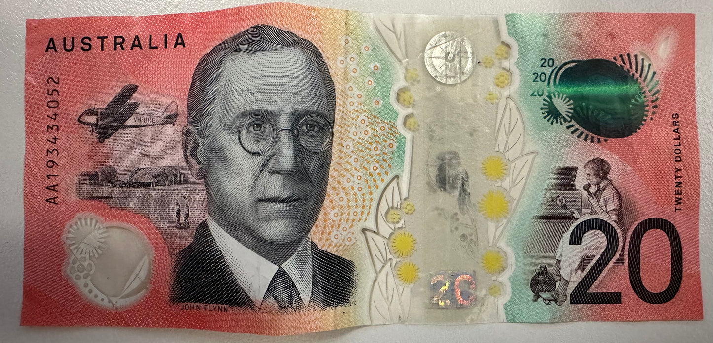 2019 $20 Polymer Note - First Pre-Fix