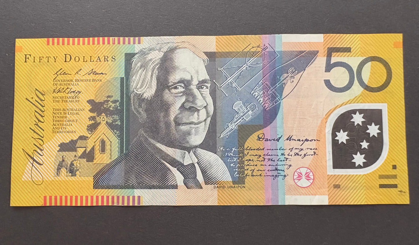 2010 $50 Polymer Note - 3/3 Digit Repeater CF 10023023