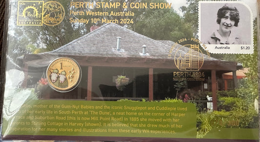 2024 Perth Coin Show PNCs - May Gibbs Author - Number 078/300