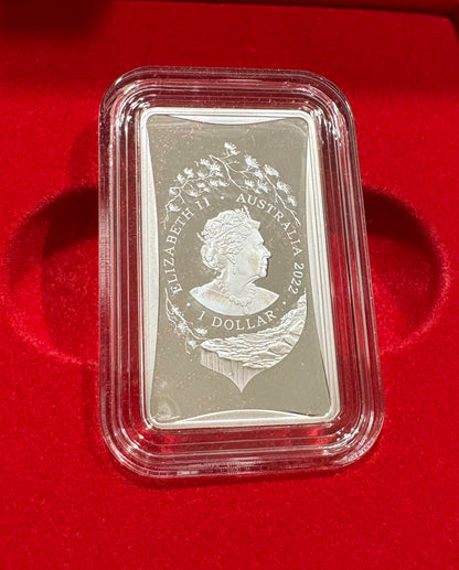 2022 Lunar Year of the Tiger – $1 1/2 oz Fine Silver Ingot (99.99% Pure Silver)