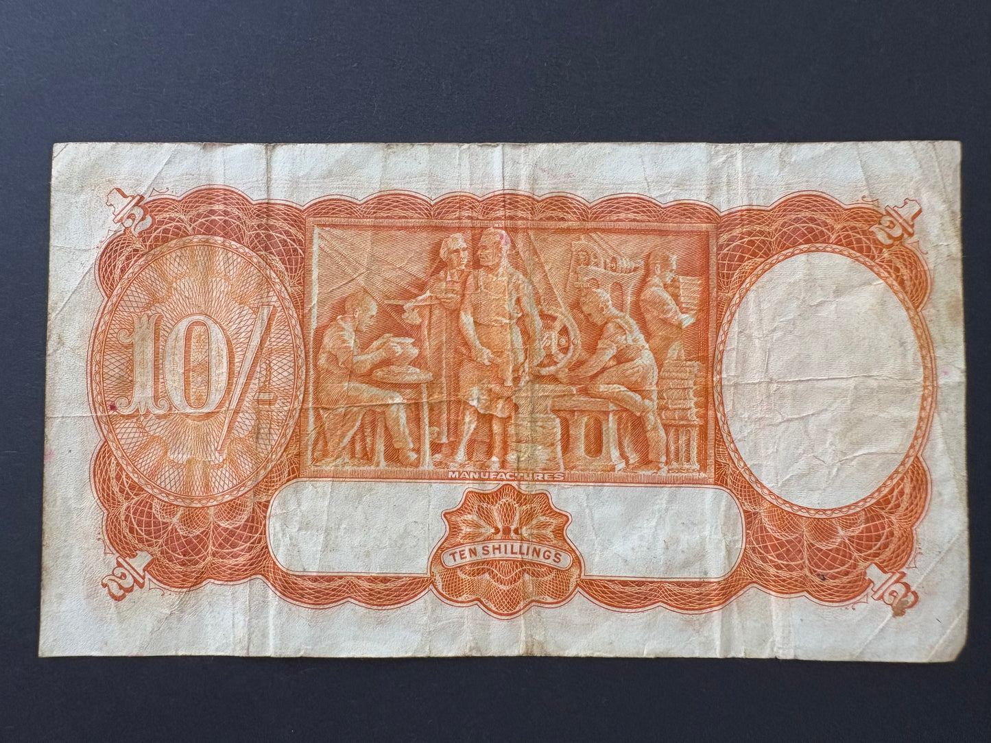 1952 Australian Ten Shillings Note - Coombs / Wilson - B30 462833