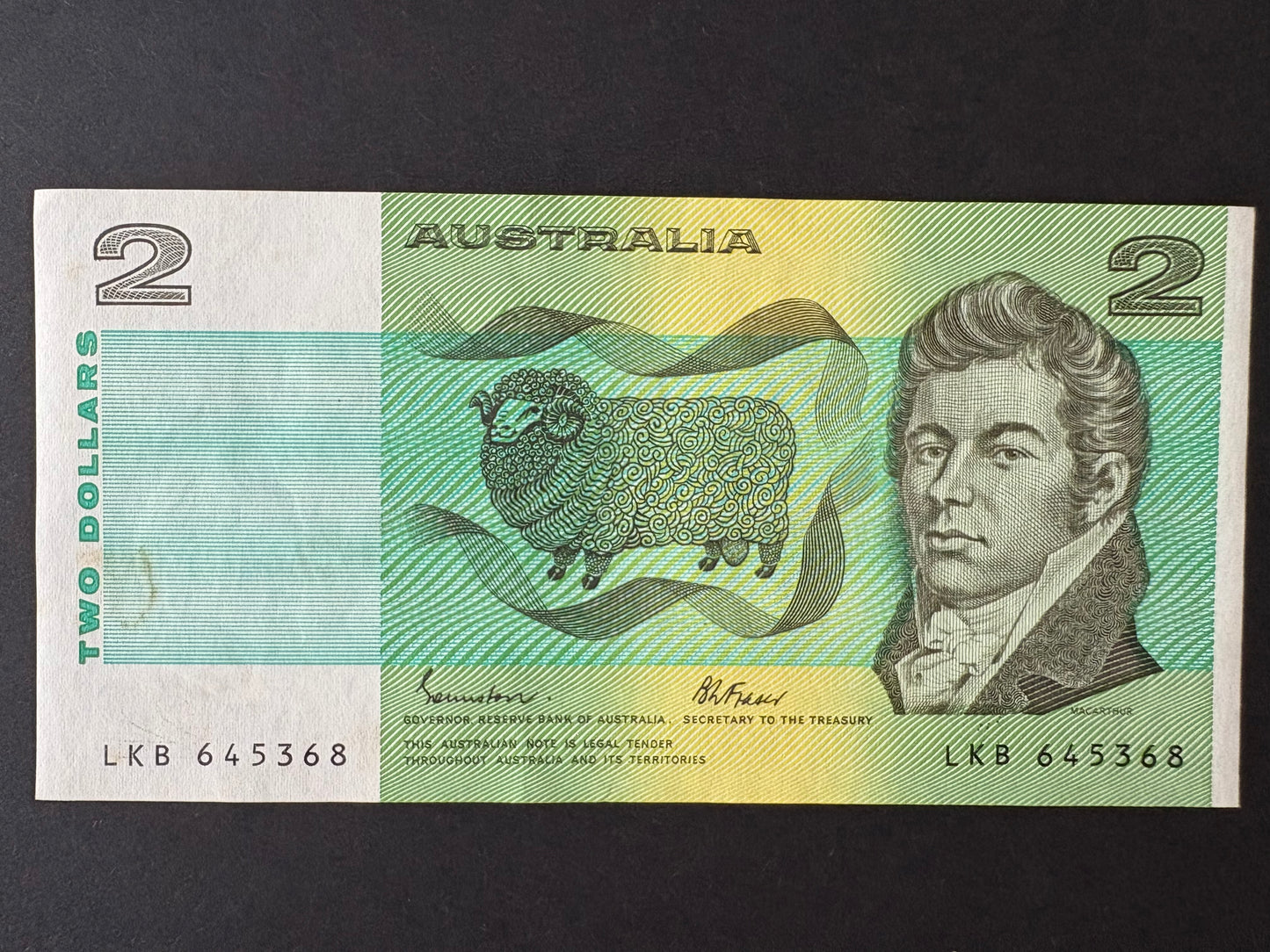 1985 $2 Australia Paper Banknote - Johnston Fraser