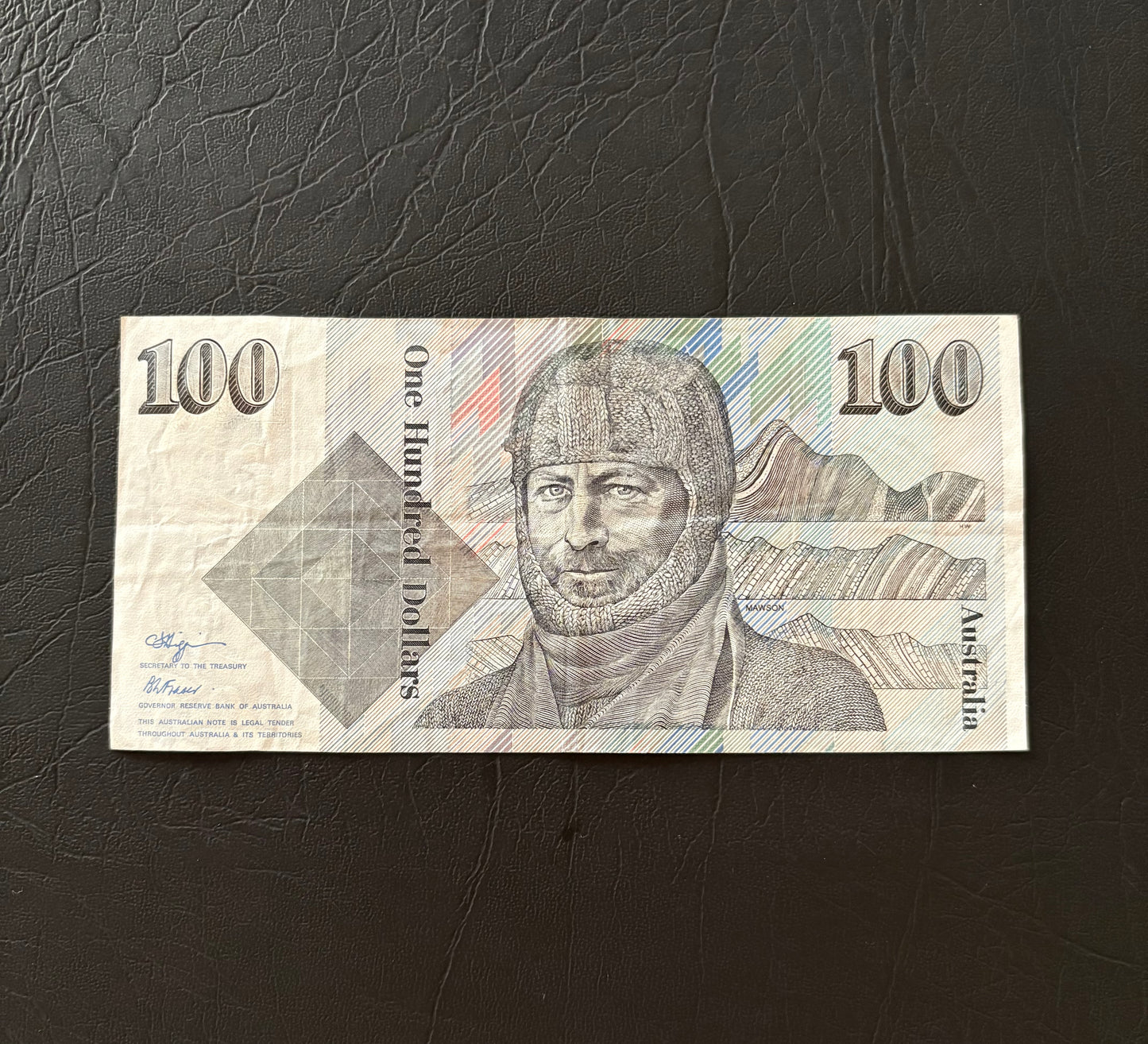 1990 $100 Circulated “Grey Nurse” Australian Paper note - ZEY 350589