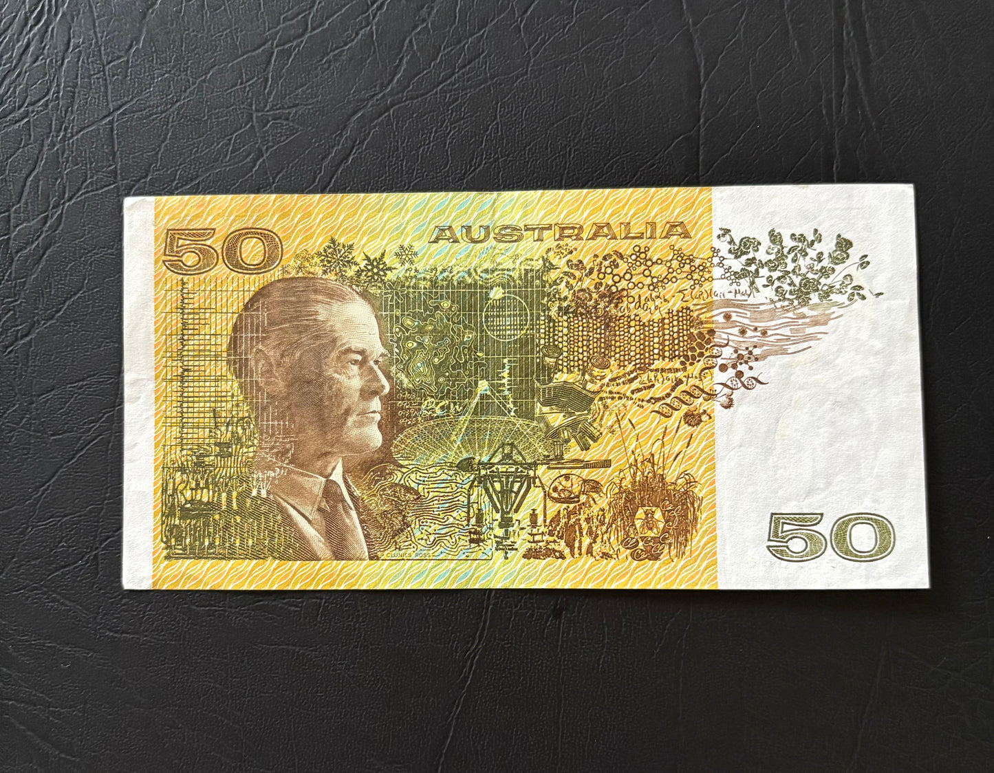 1985 $50 Australian Paper note - YUG 575066