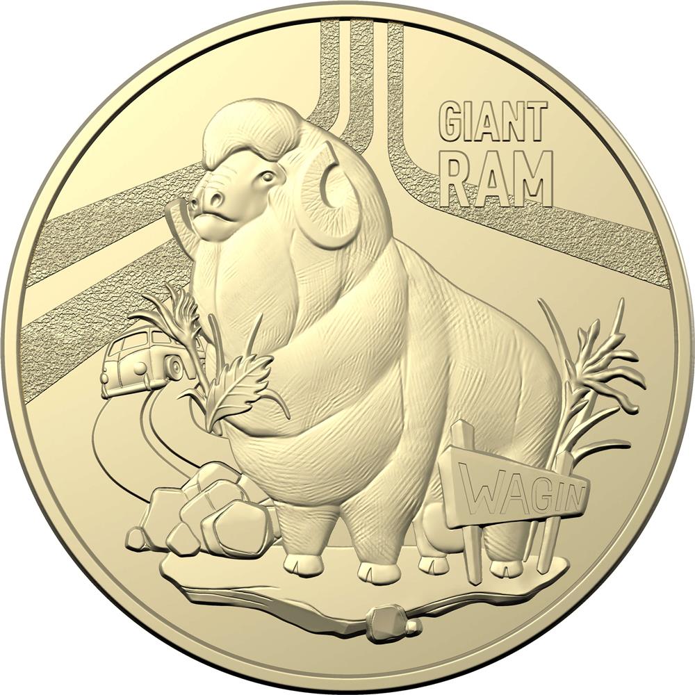 2023 $1 Aussie Big Things – The Giant Ram Uncirculated Coin from mint bag