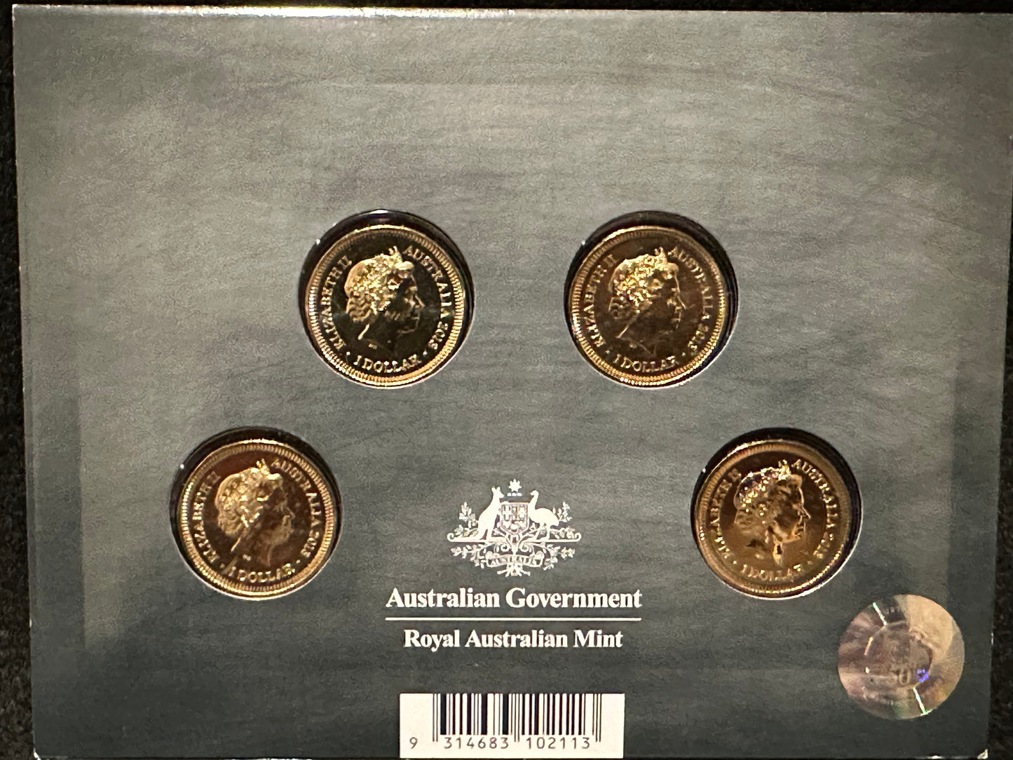 2013 Bicentenary of the Holey Dollar and Dump C,S,B,M One Dollar ($1) Uncirculated Australian Decimal Four Coin Set