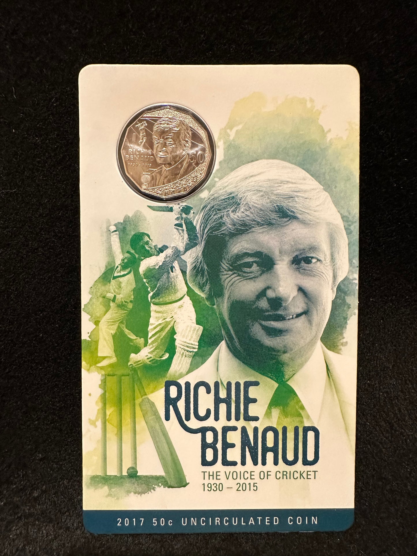 2017 Fifty Cent Richie Benaud (50c) Uncirculated Australian Decimal Coin