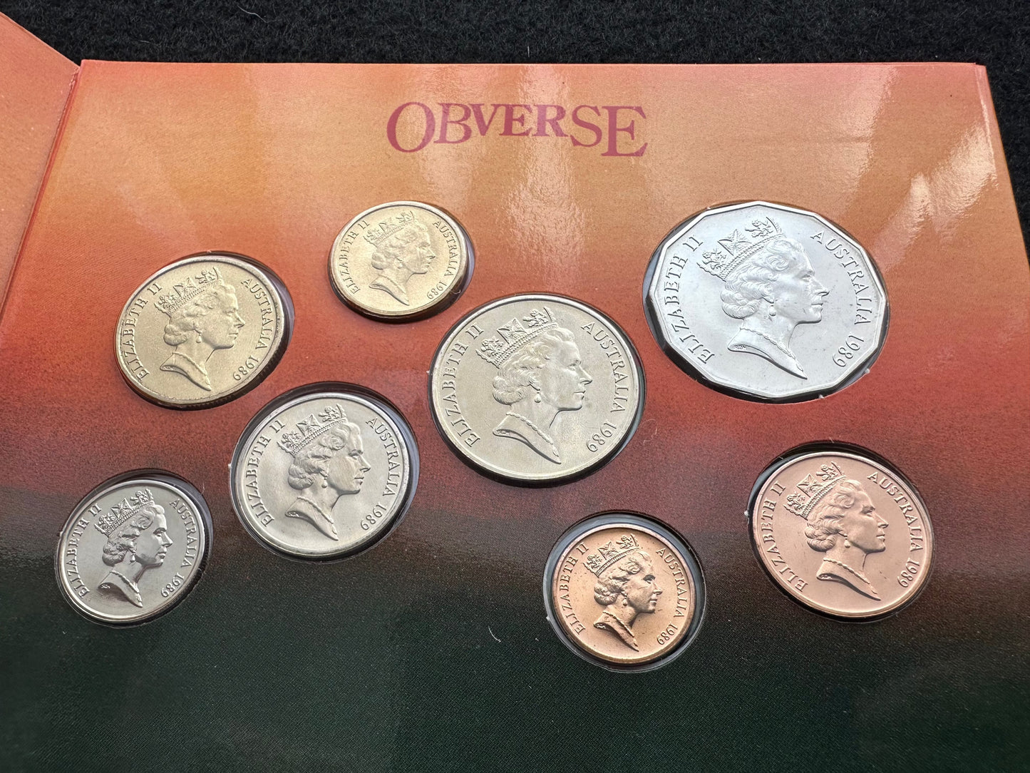 1989 Royal Australian Mint Uncirculated Eight Coin Year Set