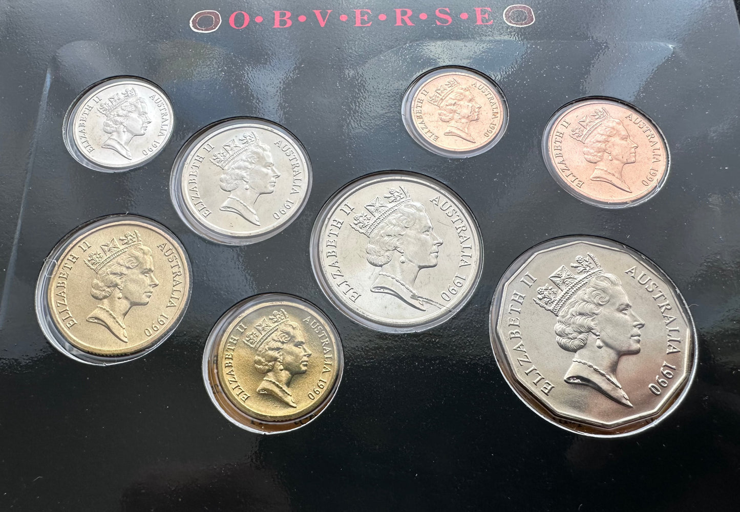 1990 Royal Australian Mint Uncirculated Eight Coin Year Set