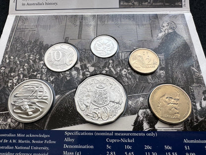 1996 Royal Australian Mint Sir Henry Parkes Uncirculated Six Coin Year Set