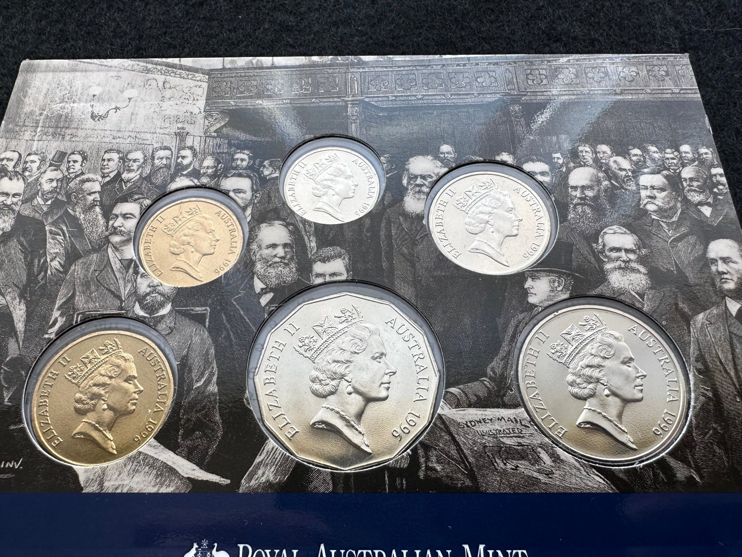 1996 Royal Australian Mint Sir Henry Parkes Uncirculated Six Coin Year Set