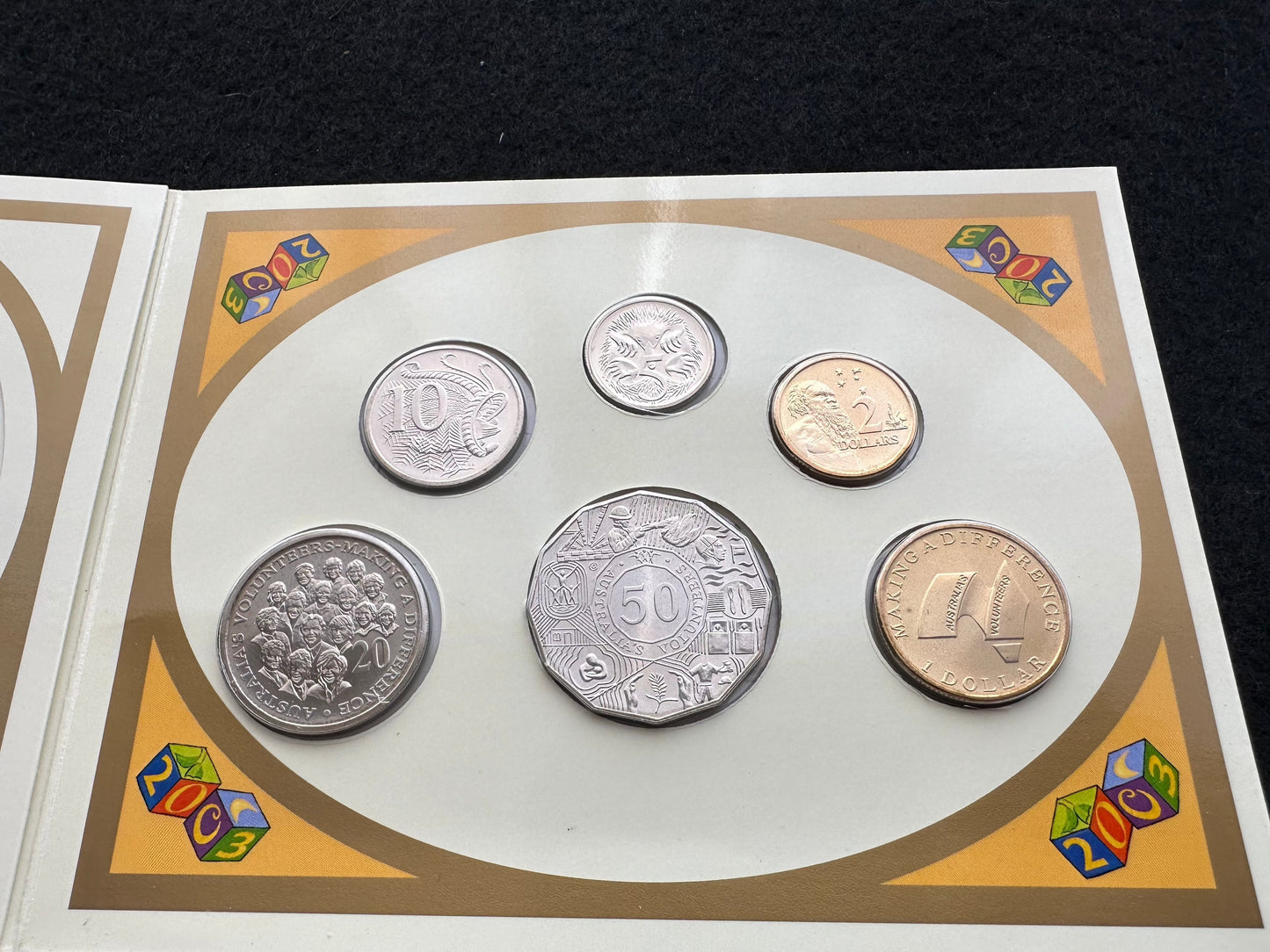 2003 Royal Australian Mint Baby Coin Set Uncirculated Six Coins