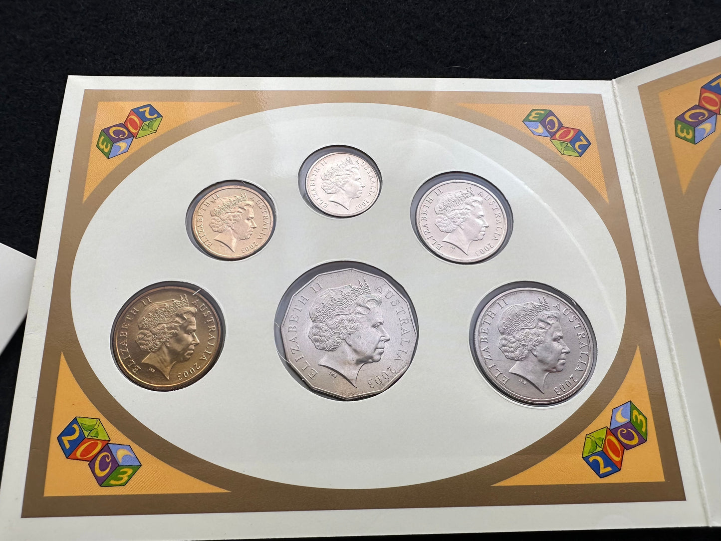 2003 Royal Australian Mint Baby Coin Set Uncirculated Six Coins