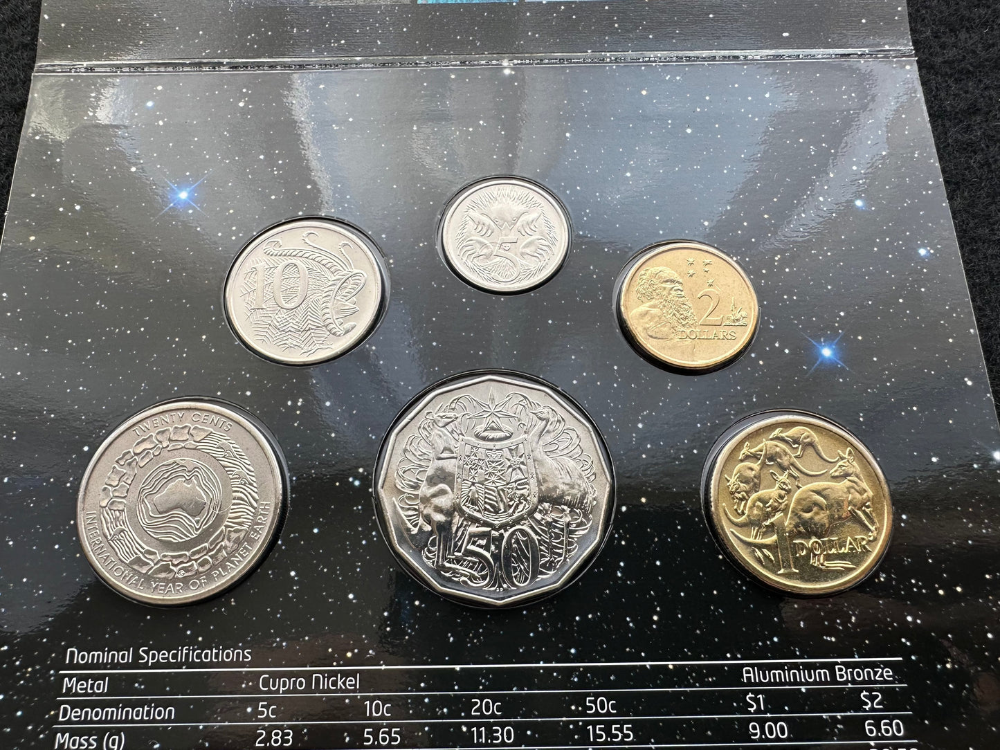 2008 Year Uncirculated 6 Coin Set International Year of Planet Earth