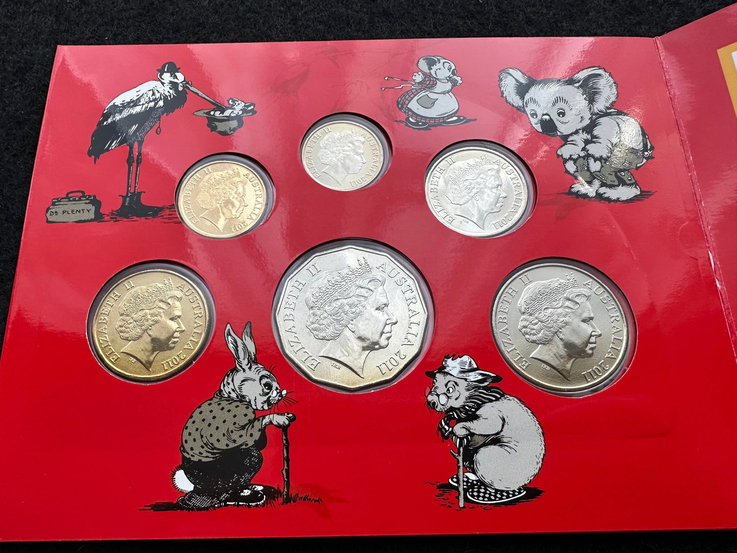 2011 Royal Australian Mint Blinky Bill Baby Coin Set