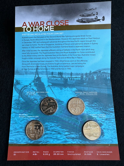 2017 $1 Uncirculated Four Coin Set, 'A War Close to Home