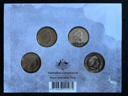 2019 The Bold, The Bad and The Ugly C,S,B,M One Dollar ($1) Uncirculated Australian Decimal Four Coin Set