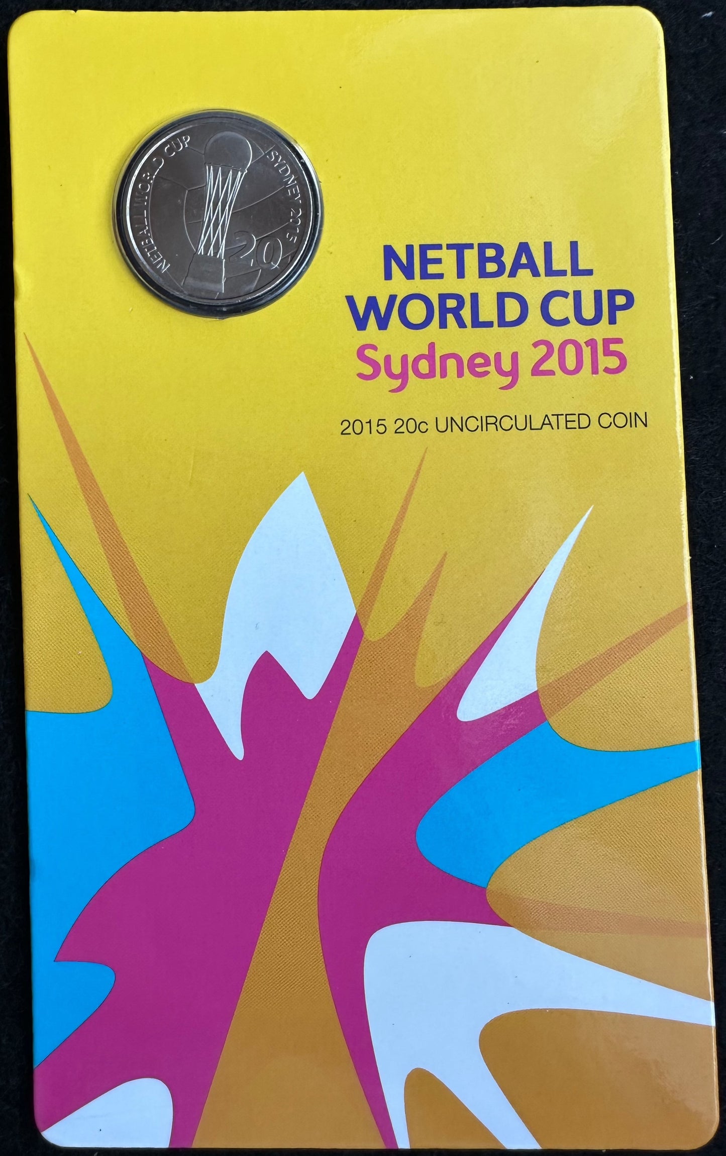 2015 20c Netball World Cup Uncirculated Coin