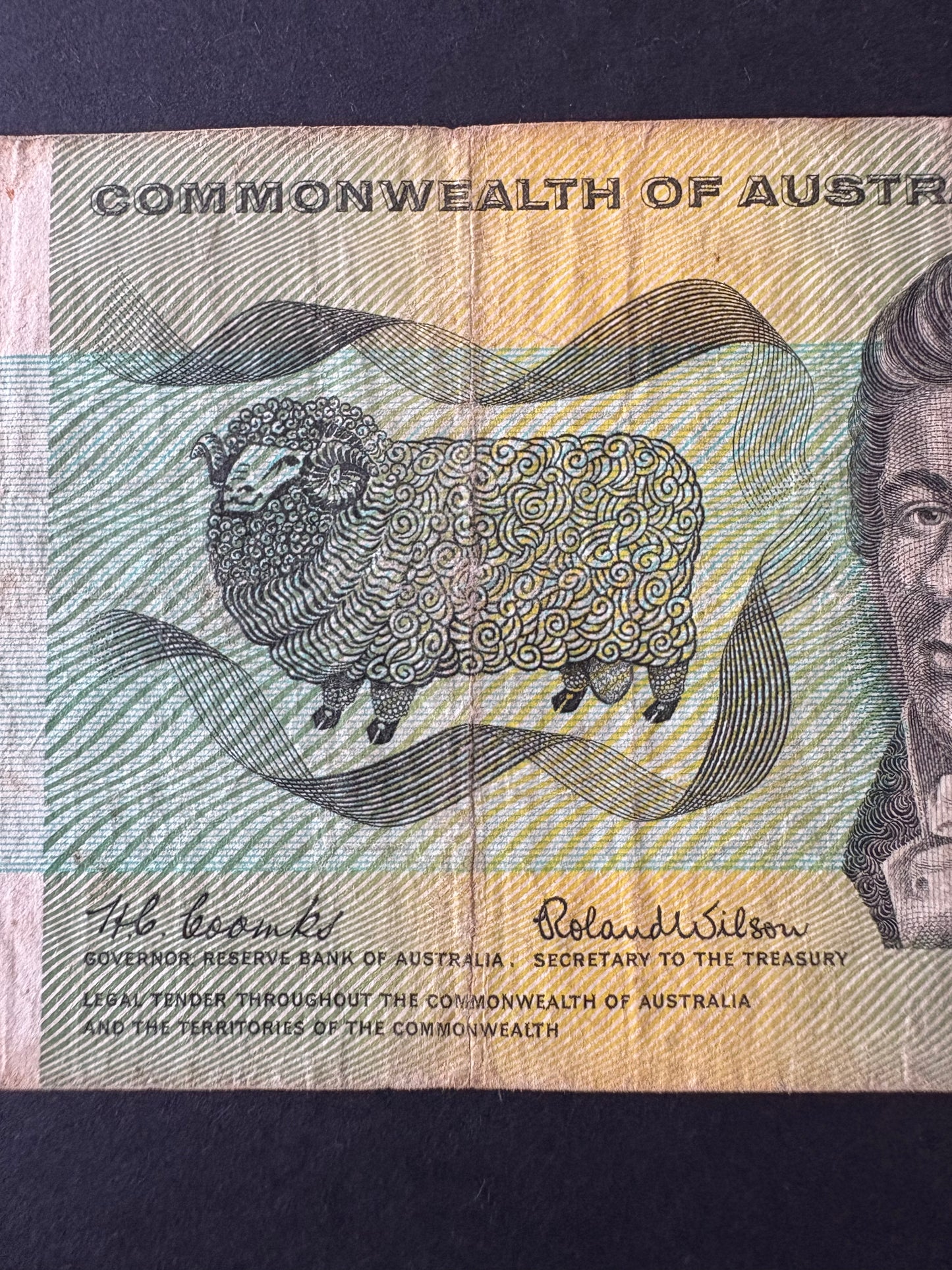 1966 $2 Australia Paper Banknote - Coombs Wilson FHS 781097