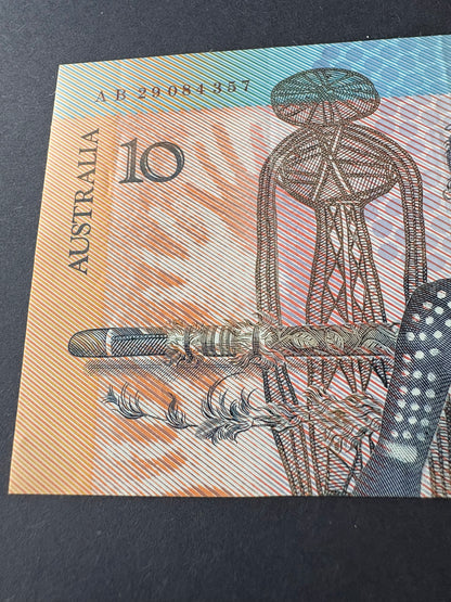 1988 $10 Australian Bicentennial Polymer Banknote - Johnston Fraser AB 29084357