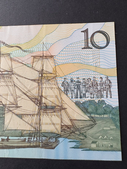 1988 $10 Australian Bicentennial Polymer Banknote - Johnston Fraser AB 29084357