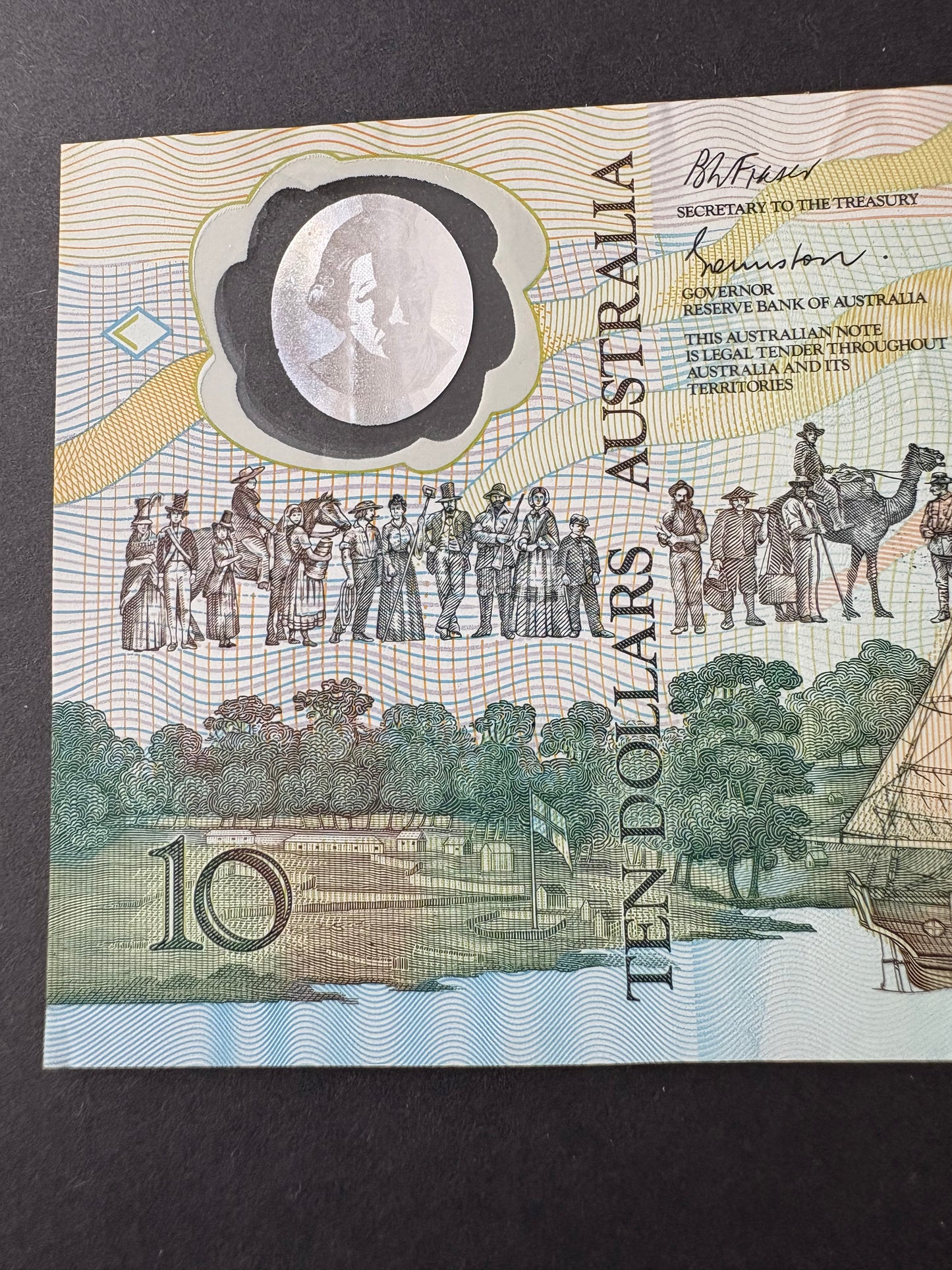 1988 $10 Australian Bicentennial Polymer Banknote - Johnston Fraser AB 29084357